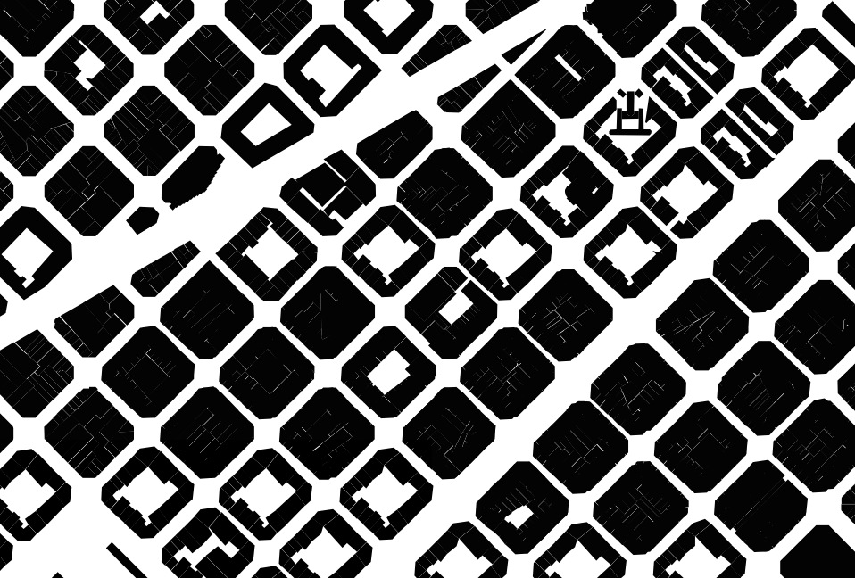 Ausschnitt Schwarzplan Barcelona